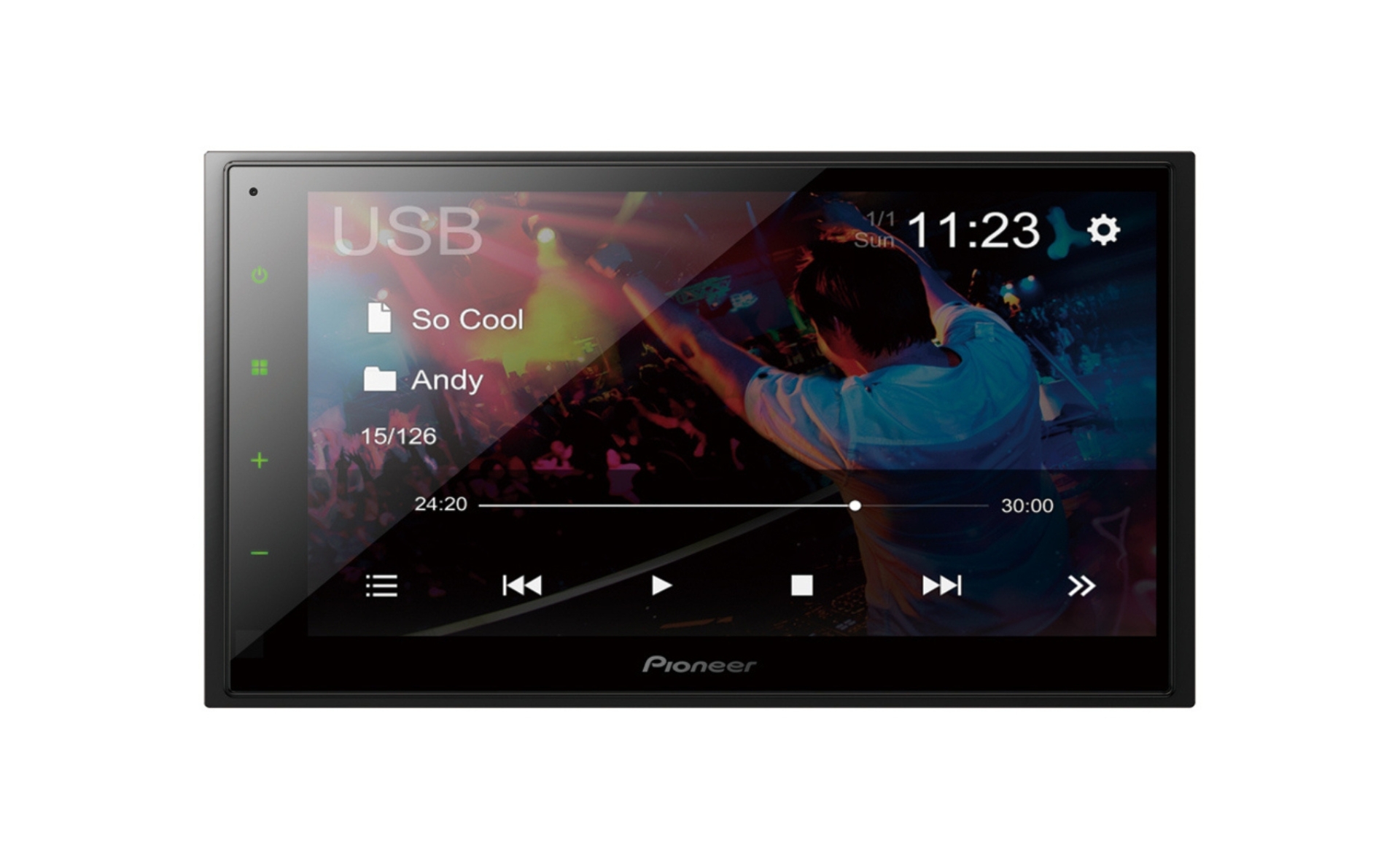 atFoliX Protecteur d'écran compatible avec Pioneer DMH-A340DAB Film